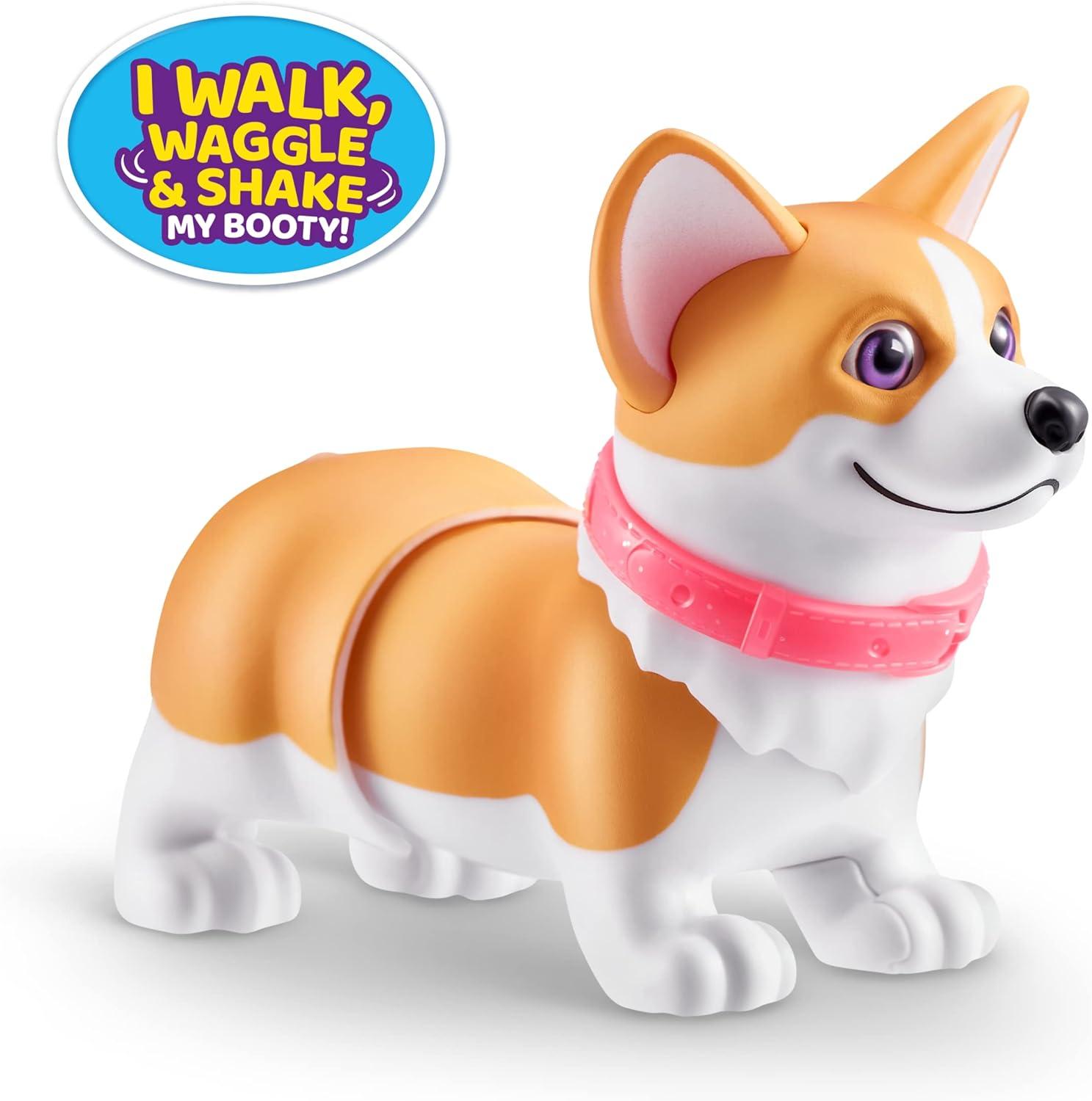image:imagePets Alive Booty Shakin Pups Corgi amp Pug by ZURU Interactive Mini Dog Toys That Walk Waggle and Booty Shake Electronic Puppy Toy for Kids and Girls 2 PackCorgi Pug