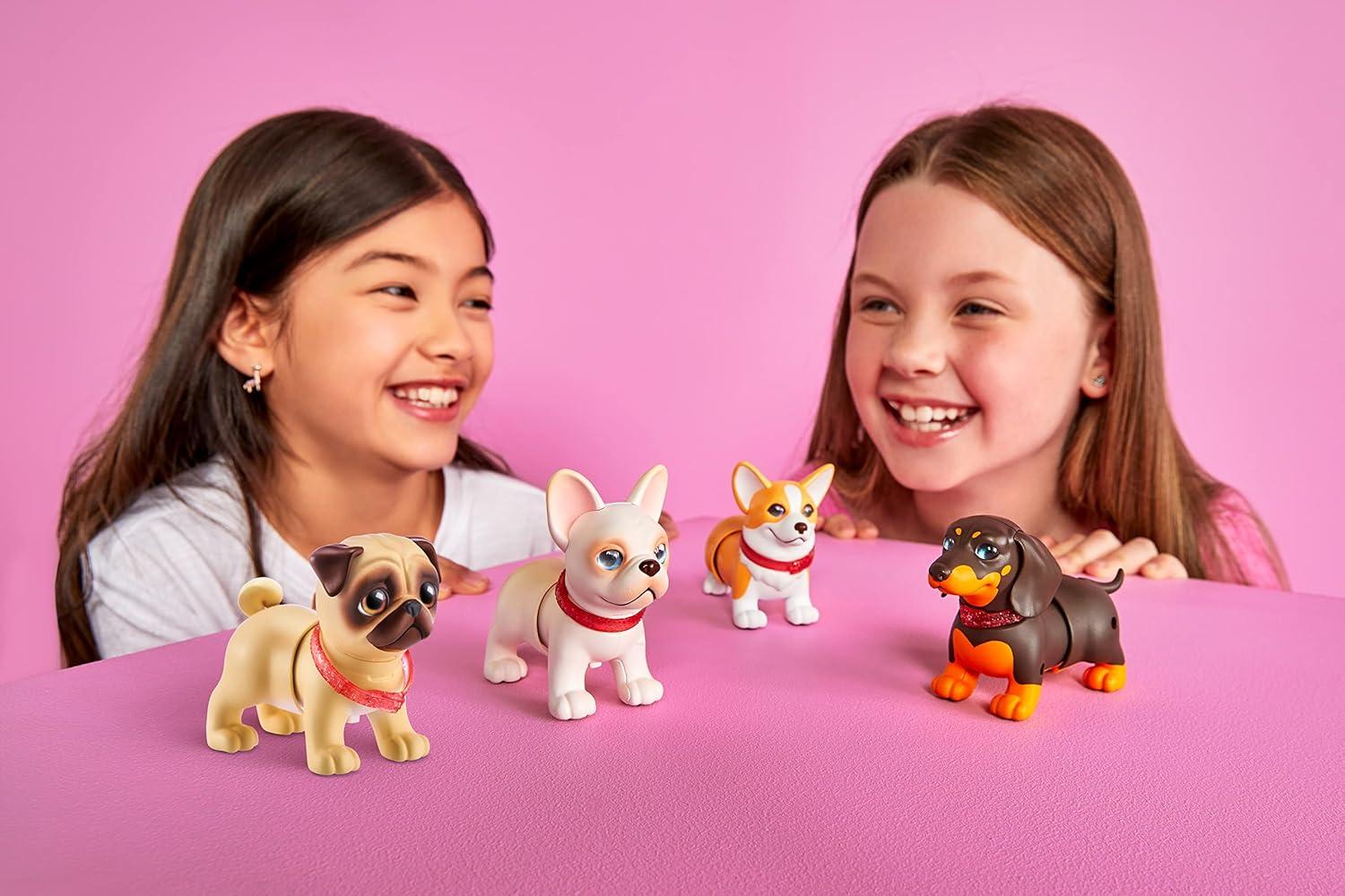 image:imagePets Alive Booty Shakin Pups Corgi amp Pug by ZURU Interactive Mini Dog Toys That Walk Waggle and Booty Shake Electronic Puppy Toy for Kids and Girls 2 PackCorgi Pug
