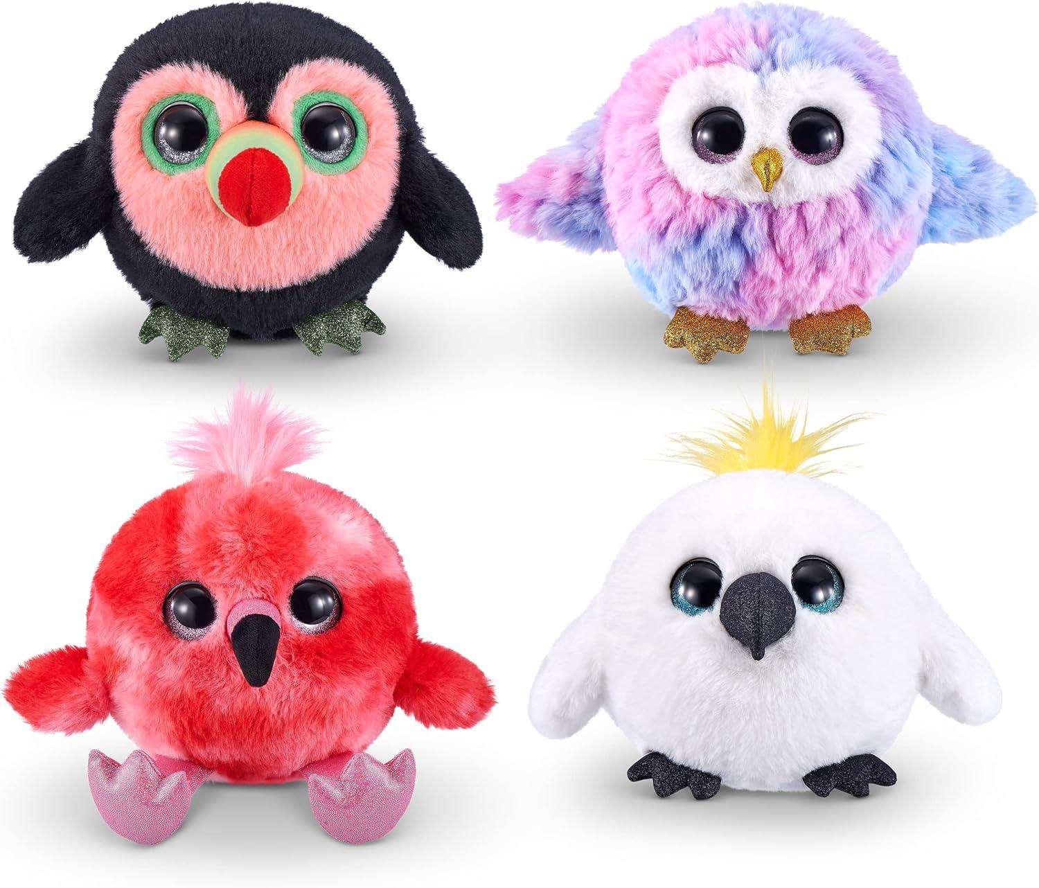 image:imagePets Alive Chirpy Birds Flamingo by ZURU Electronic Pet That Speaks Giant Surprise Egg Stickers Comb Fluffy Clay Bird Animal Plush for Girls