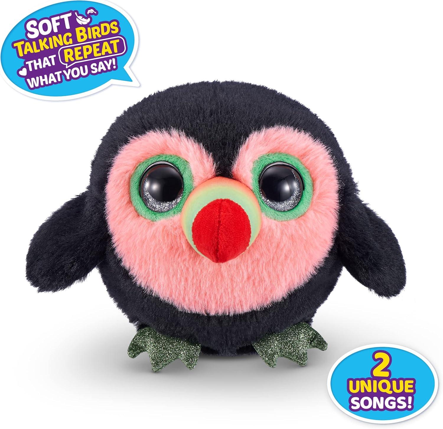 image:imagePets Alive Chirpy Birds Toucan by ZURU Electronic Pet That Speaks Giant Surprise Egg Stickers Comb Fluffy Clay Bird Animal Plush for Girls