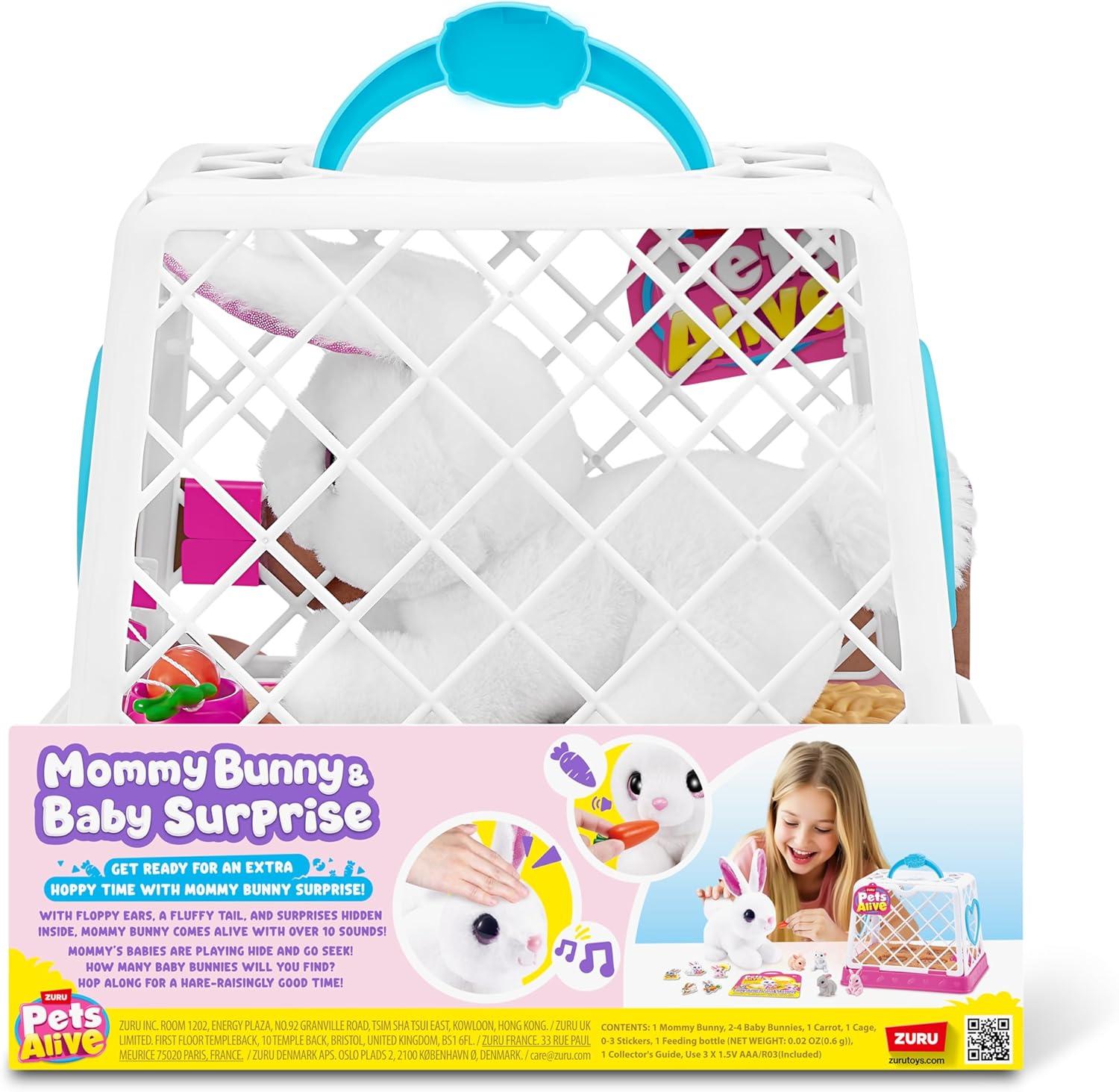 image:imagePets Alive Mama Bunny amp Baby Surprise Series 1 Electronic Pet for Girls Mail Box
