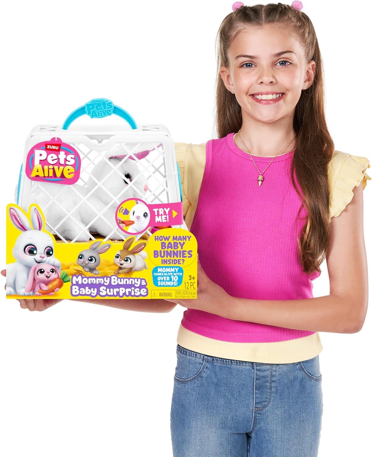 image:imagePets Alive Mama Bunny amp Baby Surprise Series 1 Electronic Pet for Girls Mail Box
