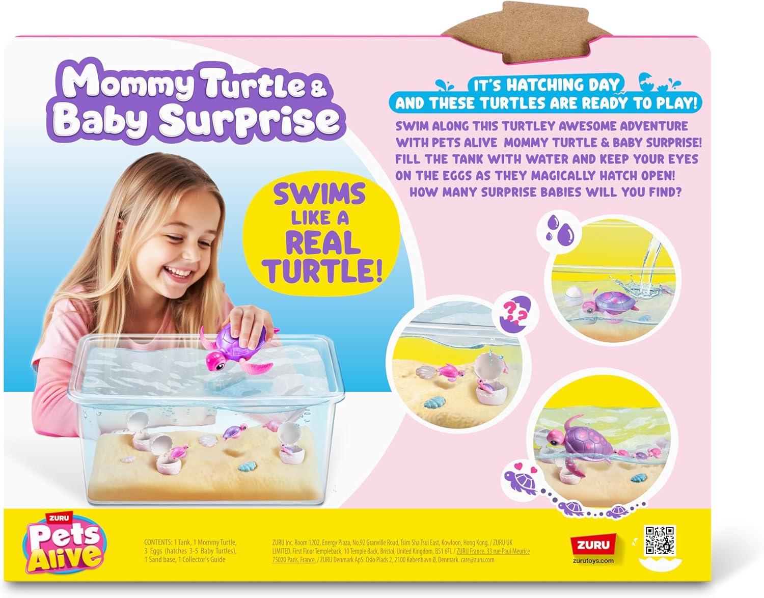 image:imagePets Alive Mommy Turtle Surprise by ZURU Robot Toy Pet Turtle