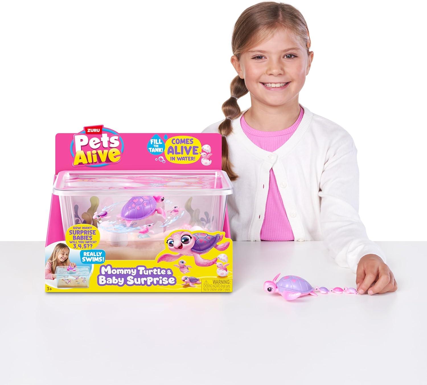 image:imagePets Alive Mommy Turtle Surprise by ZURU Robot Toy Pet Turtle