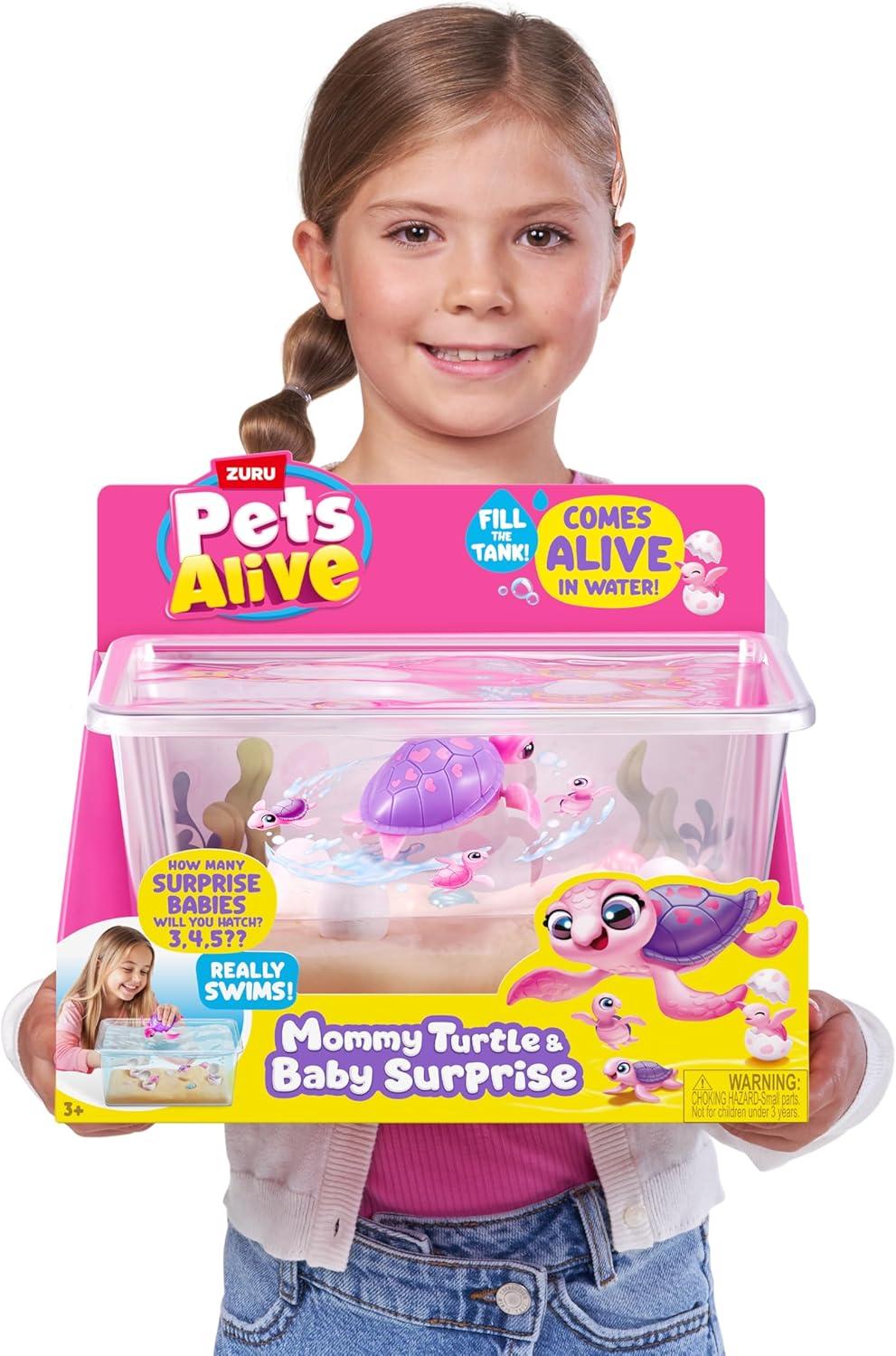image:imagePets Alive Mommy Turtle Surprise by ZURU Robot Toy Pet Turtle