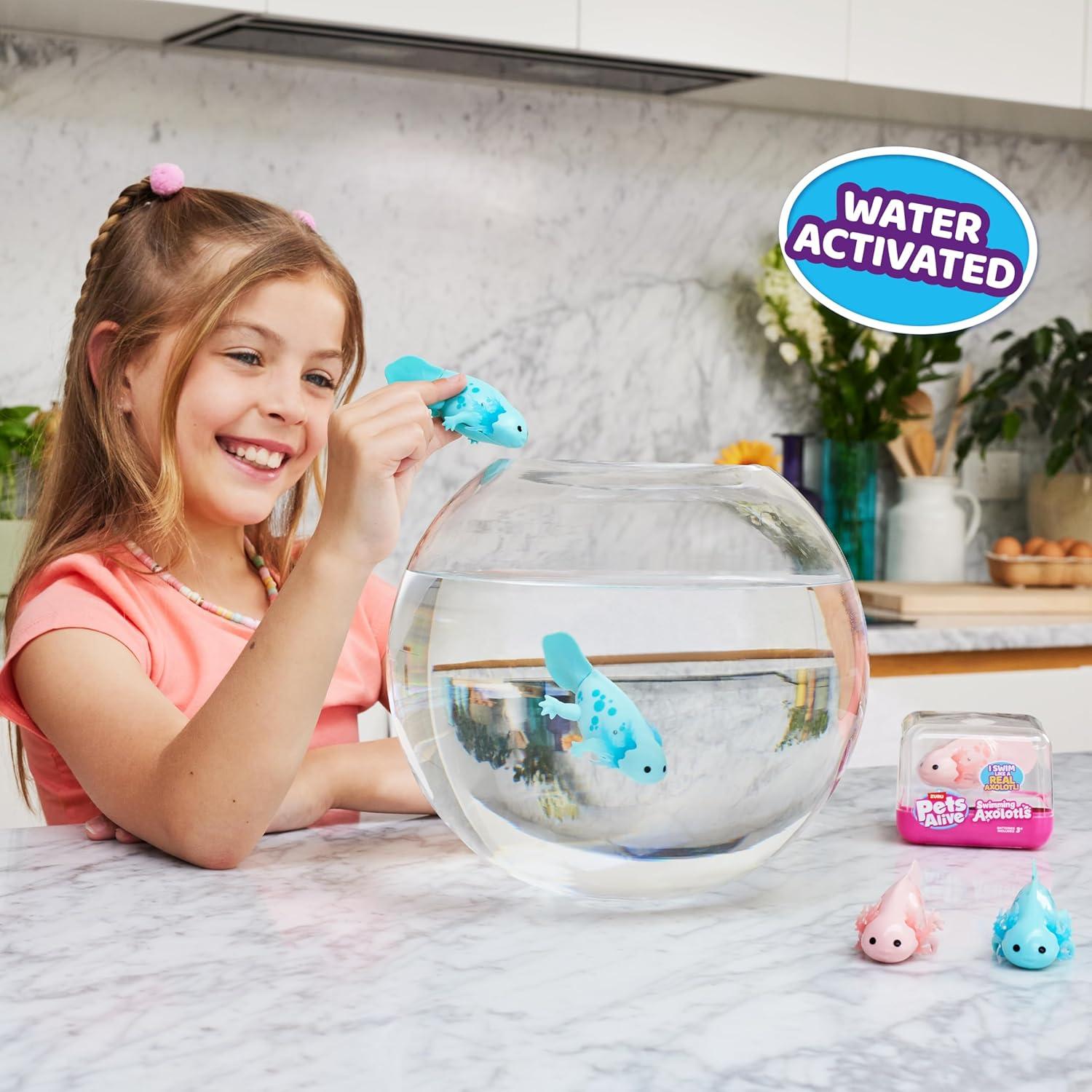 image:imagePets Alive Robo Axolotl Swimming Electronic Pet Toy 2 Pack by ZURU