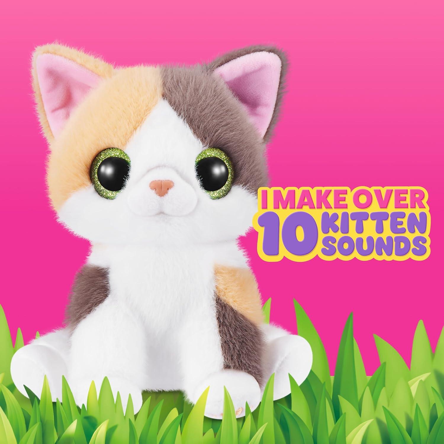 image:imagePets Alive Smitten Kittens Series 2 Ragdoll by ZURU Interactive Plush Cat Toy with 10 Sounds Surprise Unboxing Soft Collectible Pet for Ages 3Calico Cat