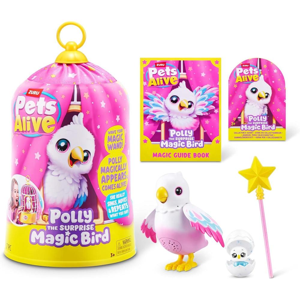 image:imagePets Alive Polly The Magic Bird by ZURU Robotic Toy Pet Bird
