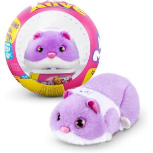 Pets Alive Hamstermania (Orange) by ZURU Hamster, Electronic Pet, 20+ Sounds Interactive, Hamster Ball Toy for Girls and Children(Purple)