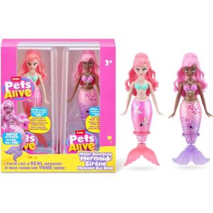 Pets Alive Magic Swimming Mermaid 2 Pack (Sea Shell & Sea Wave) by ZURU(Sea Star & Coral)