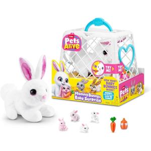 Pets Alive Mama Bunny & Baby Surprise, Series 1, Electronic Pet for Girls, Mail Box