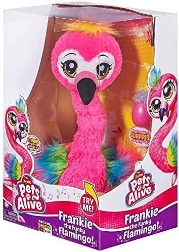 image:imagePets Alive Frankie the Flamingo Pink 15 Interactive Animal Dancing Plush with 3 Songs Includes Baby Collectible Flamingo Party Plush Toy Kids Ages 3 by ZURU 9457091496inch