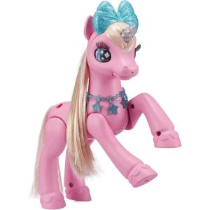 Pets Alive My Magical Unicorn in Stable Battery-Powered Interactive Robotic Toy Playset (Pink Unicorn) by ZURU(Pink)