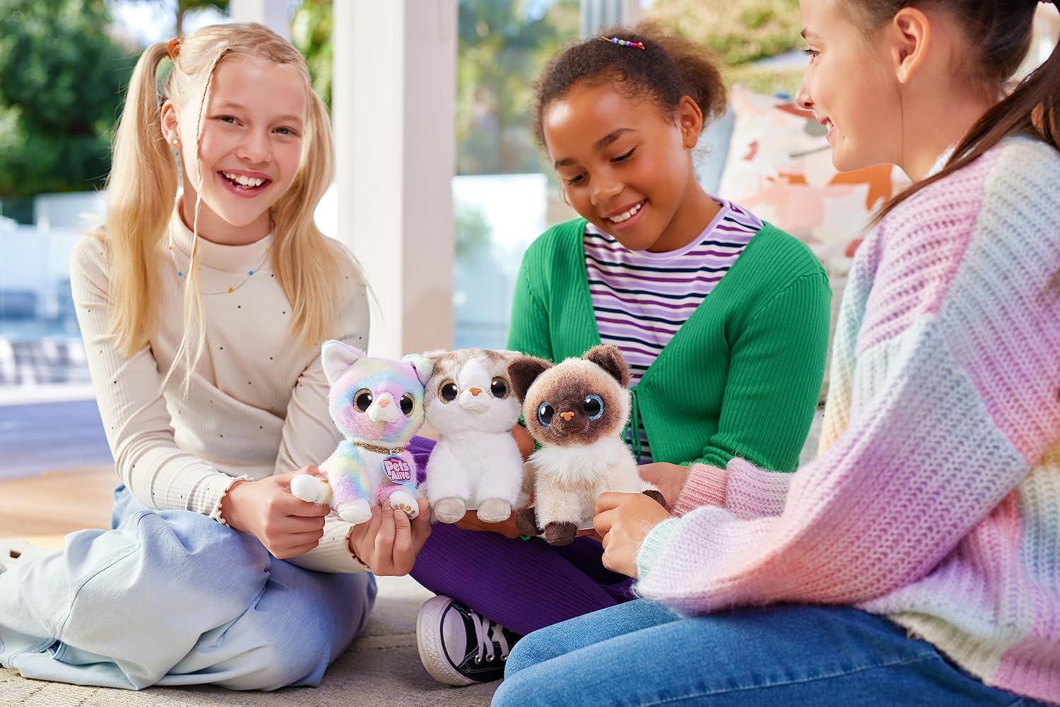 image:imagePets Alive Smitten Kittens Surprise British Shorthair Cat Sissy by ZURU Nurture Play Soft Toy Unboxing Adopt Interactive 10 SoundsMinx