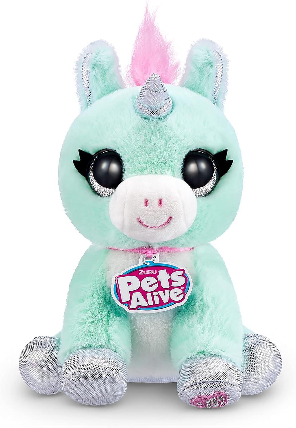 image:imagePets Alive Pet Shop Surprise S3 Puppy Rescue Wole Dog by ZURU Surprise Puppy Plush Ultra Soft Plushies Compound Surprises Inside Interactive Toy Pets Electronic Speak and RepeatUnicorn