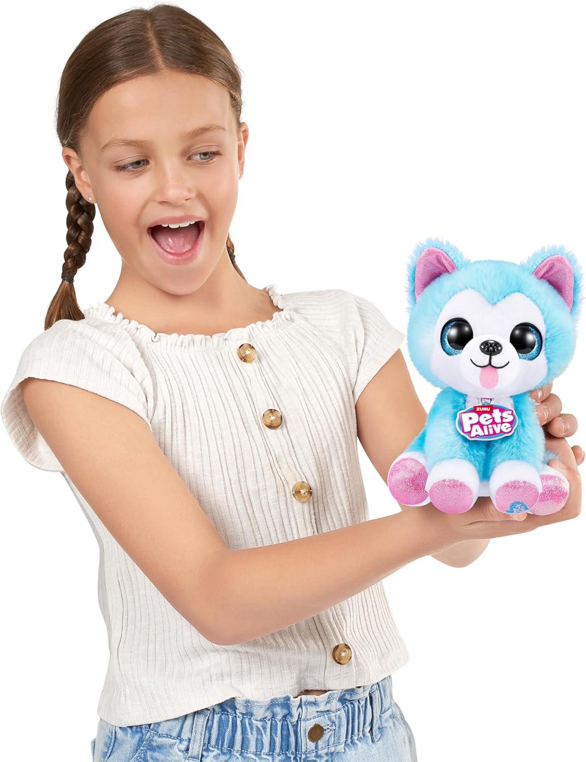 image:imagePets Alive Pet Shop Surprise S3 Puppy Rescue Wole Dog by ZURU Surprise Puppy Plush Ultra Soft Plushies Compound Surprises Inside Interactive Toy Pets Electronic Speak and RepeatWole Dog