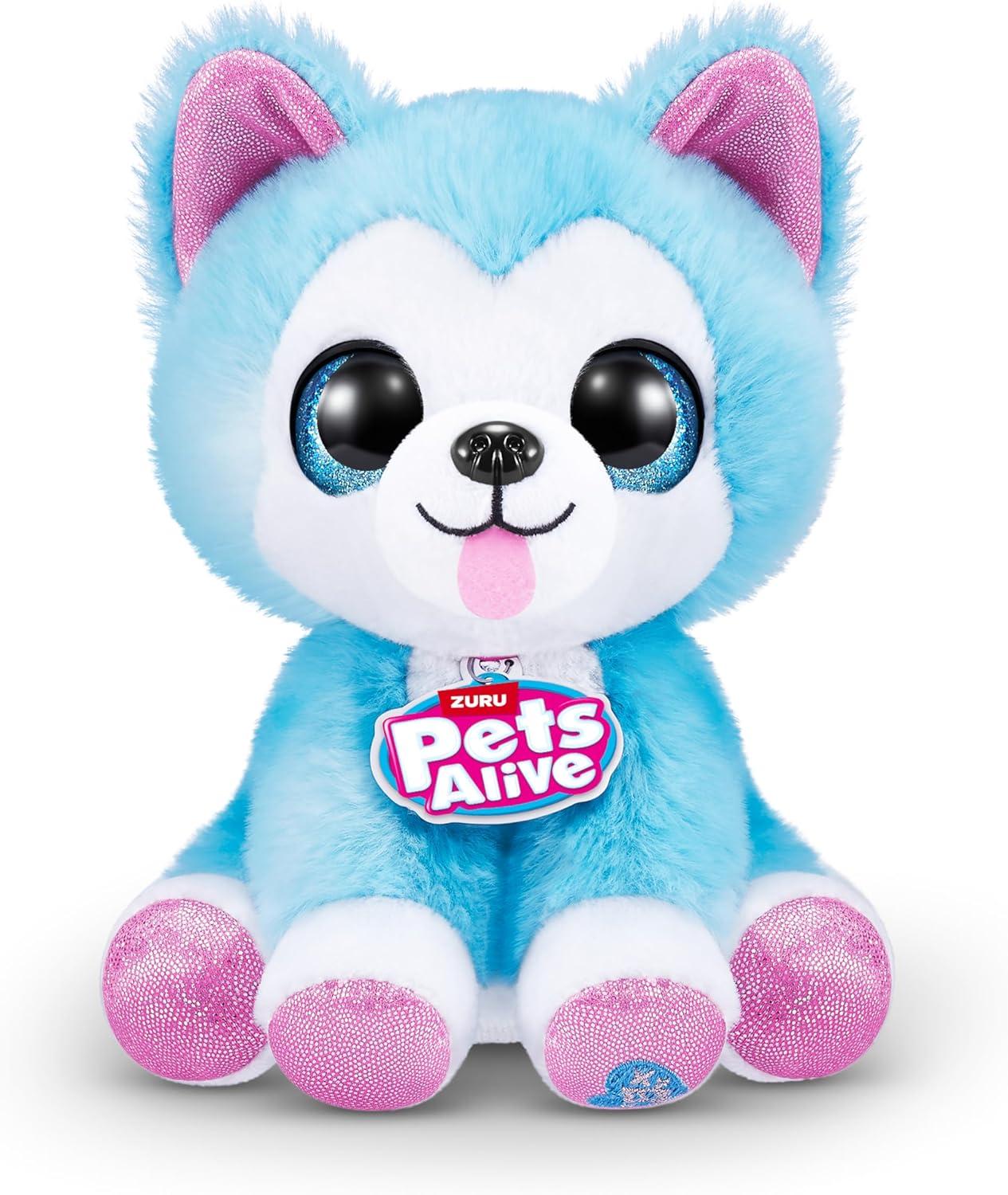 image:imagePets Alive Pet Shop Surprise S3 Puppy Rescue Wole Dog by ZURU Surprise Puppy Plush Ultra Soft Plushies Compound Surprises Inside Interactive Toy Pets Electronic Speak and RepeatWole Dog