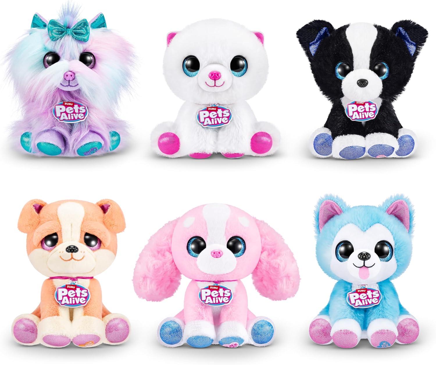 image:imagePets Alive Pet Shop Surprise S3 Puppy Rescue Wole Dog by ZURU Surprise Puppy Plush Ultra Soft Plushies Compound Surprises Inside Interactive Toy Pets Electronic Speak and RepeatWole Dog