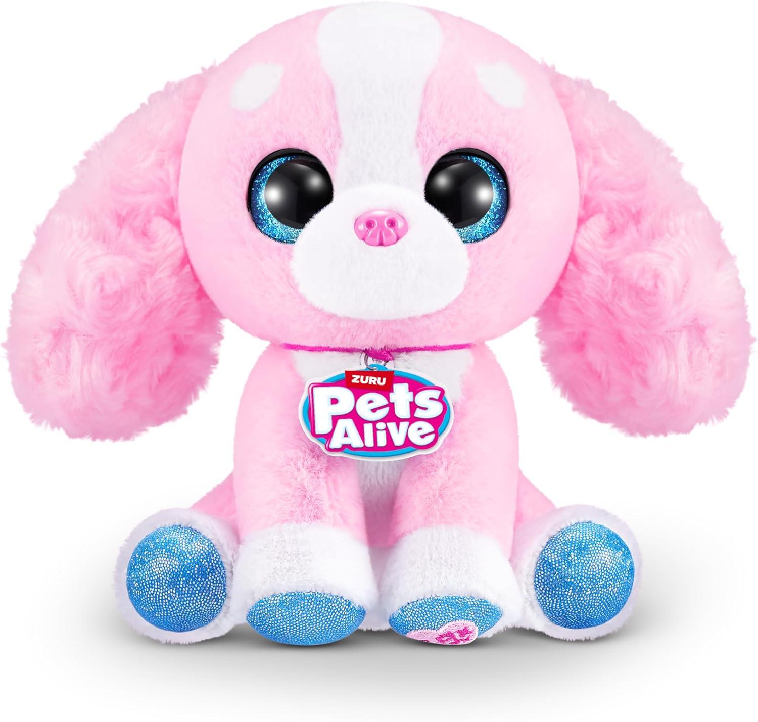 image:imagePets Alive Pet Shop Surprise S3 Puppy Rescue Wole Dog by ZURU Surprise Puppy Plush Ultra Soft Plushies Compound Surprises Inside Interactive Toy Pets Electronic Speak and RepeatCocker Spaniel