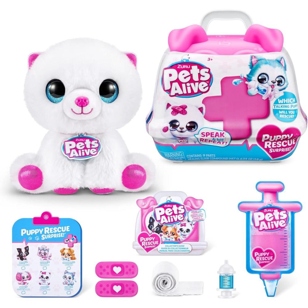 image:imagePets Alive Pet Shop Surprise S3 Puppy Rescue Wole Dog by ZURU Surprise Puppy Plush Ultra Soft Plushies Compound Surprises Inside Interactive Toy Pets Electronic Speak and RepeatPomeranian