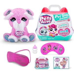 Pets Alive Pet Shop Surprise S3 Puppy Rescue (Wole Dog) by ZURU Surprise Puppy Plush, Ultra Soft Plushies, Compound Surprises Inside, Interactive Toy Pets, Electronic Speak and Repeat(Puppy)