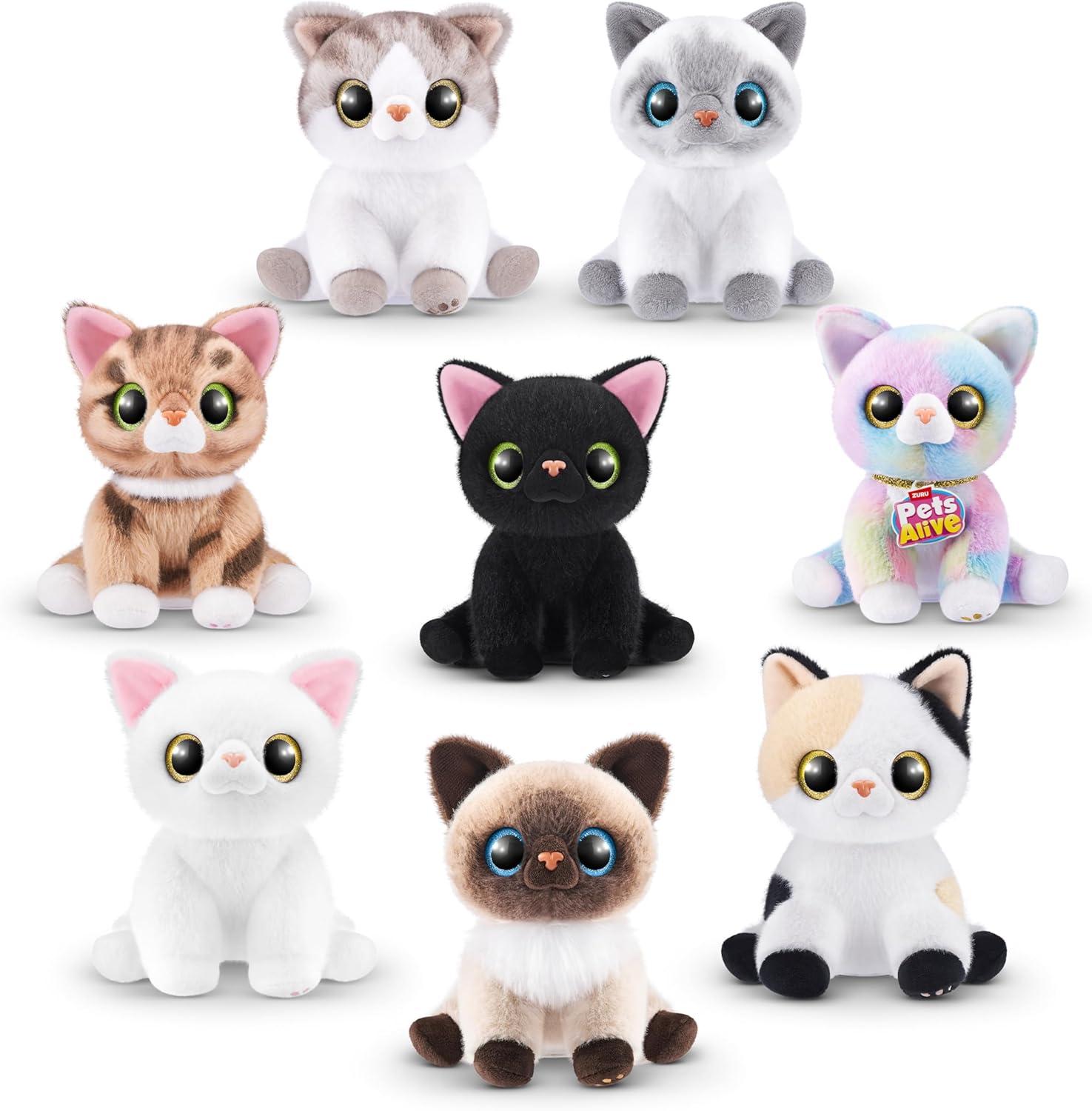 image:imagePets Alive Smitten Kittens Surprise Tabby Cat Ginger by ZURU Nurture Play Soft Toy Unboxing Adopt Interactive 10 SoundsMooloo